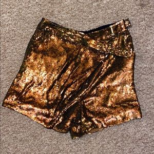 Gold shorts by 3.1 Phillip Lim